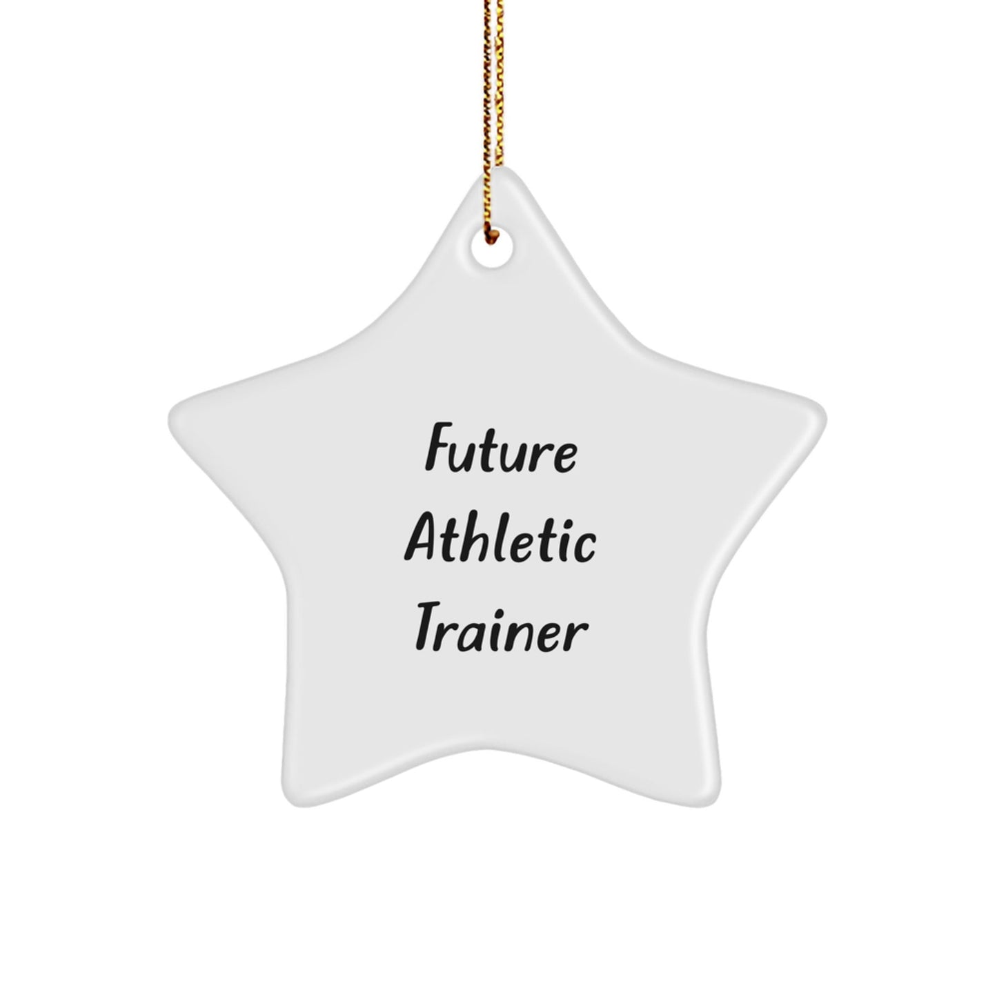 Gifts from Family for Future Athletic Trainer - Funny Star Ornament for Christmas Decor - 'You're a Star' Quote for Athletes - The Buy Boom