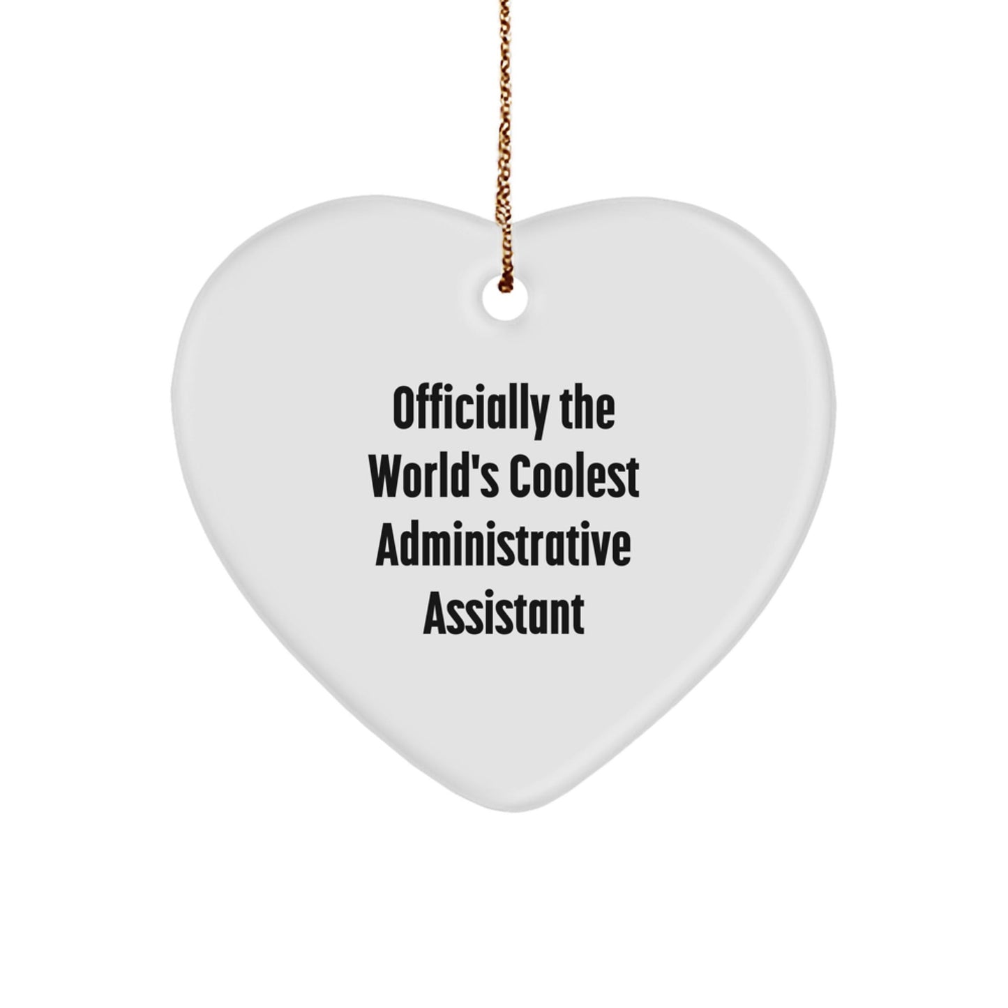 Gifts from Friends for Administrative Assistant - Heart Ornament, Christmas Unique Gifts - The Buy Boom