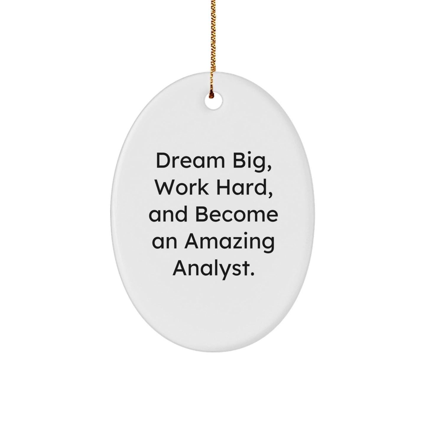 Gifts from Friends for Amazing Analysts - Oval Ornament for Christmas - The Buy Boom