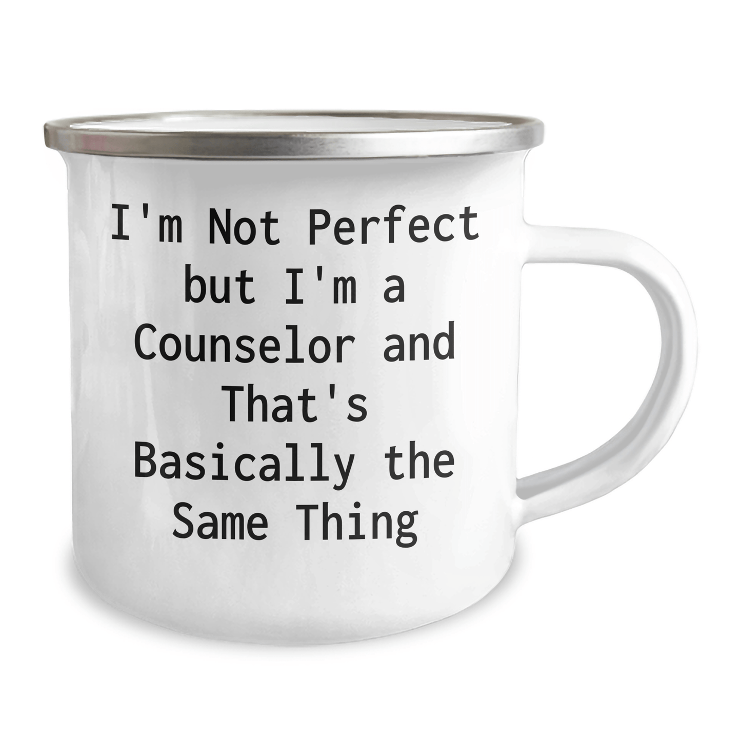 Gifts from Friends for Counselor Graduation, I'm Not Perfect But I'm A Counselor And That's Basically The Same Thing Funny Camping Mug - The Buy Boom