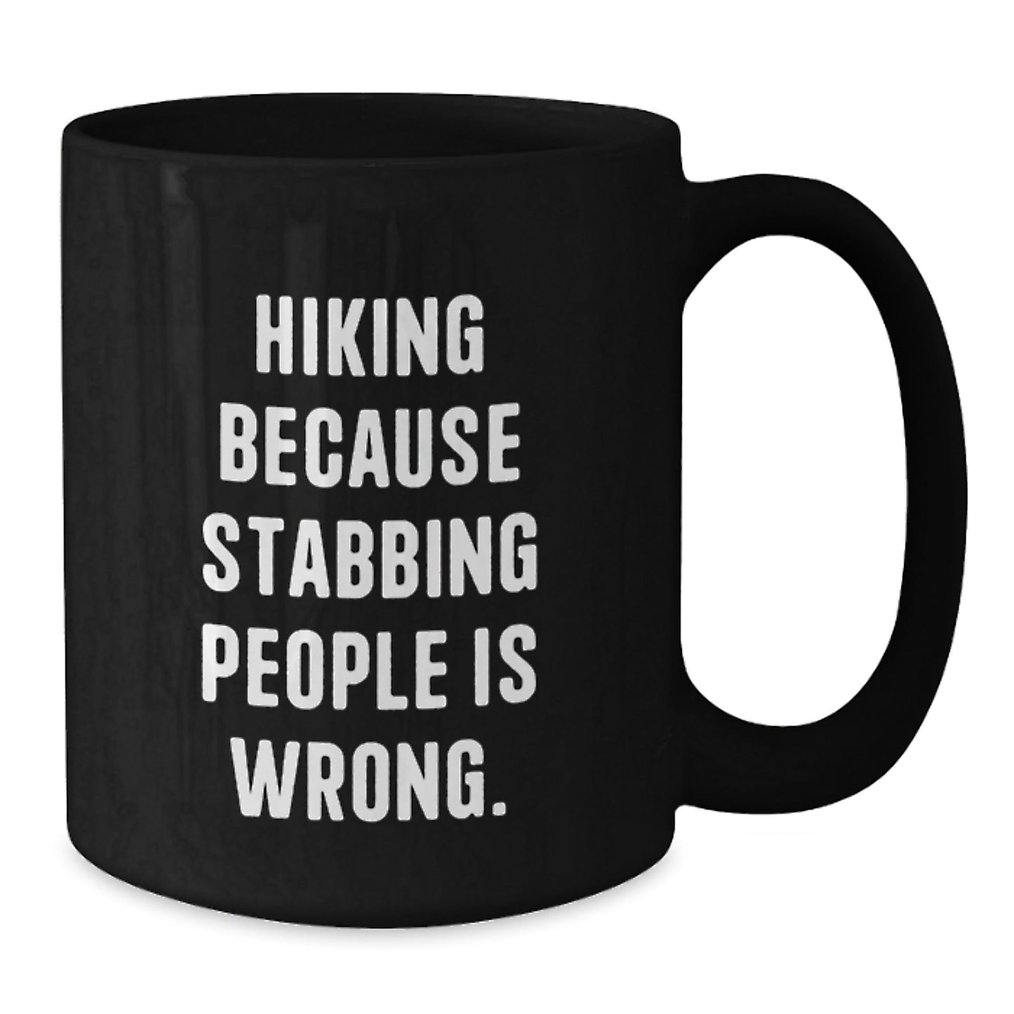Hiking Humor Gifts from Friends for Outdoor Enthusiasts, Funny Black Coffee Mug - Birthday Unique Gifts - The Buy Boom