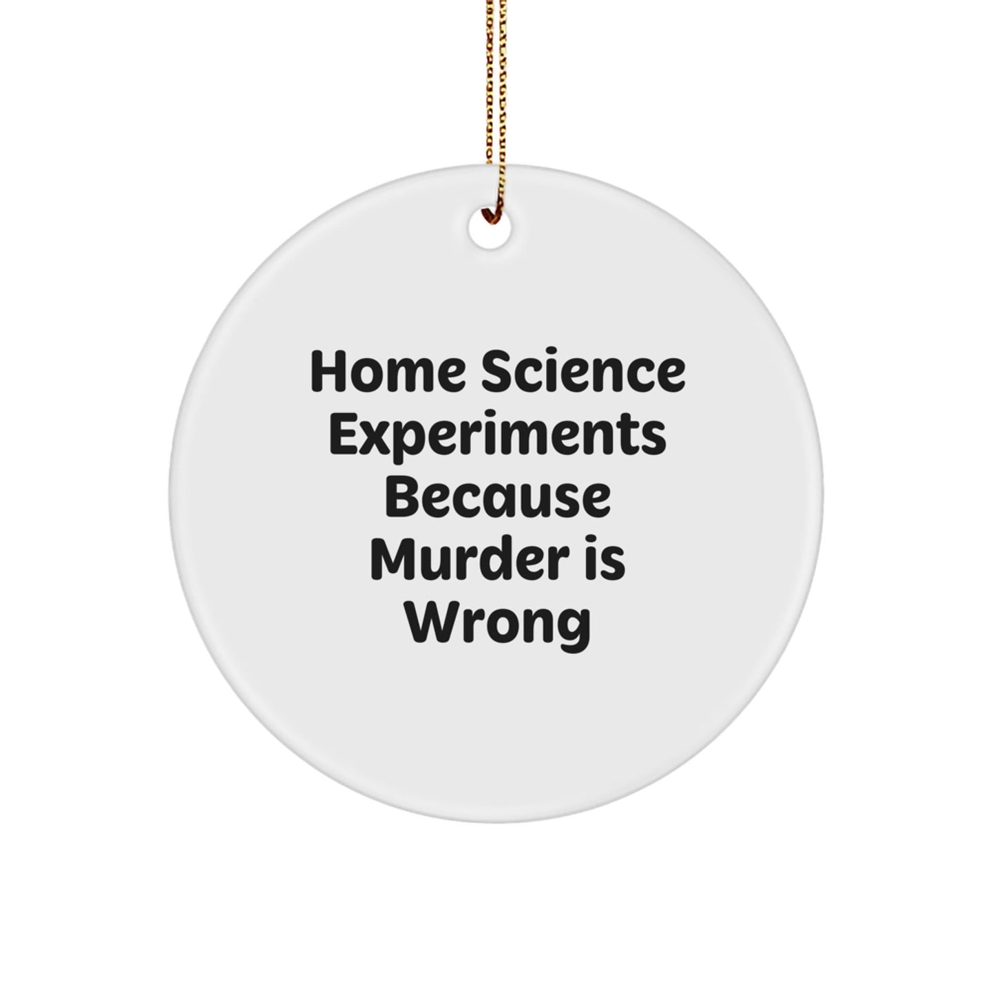 Home Science Experiments Gifts for Men, Circle Ornament with Funny Quote, Lightweight, Durable, and Vibrantly Printed, Gifts from Friends, Perfect for Christmas Unique Gifts - The Buy Boom