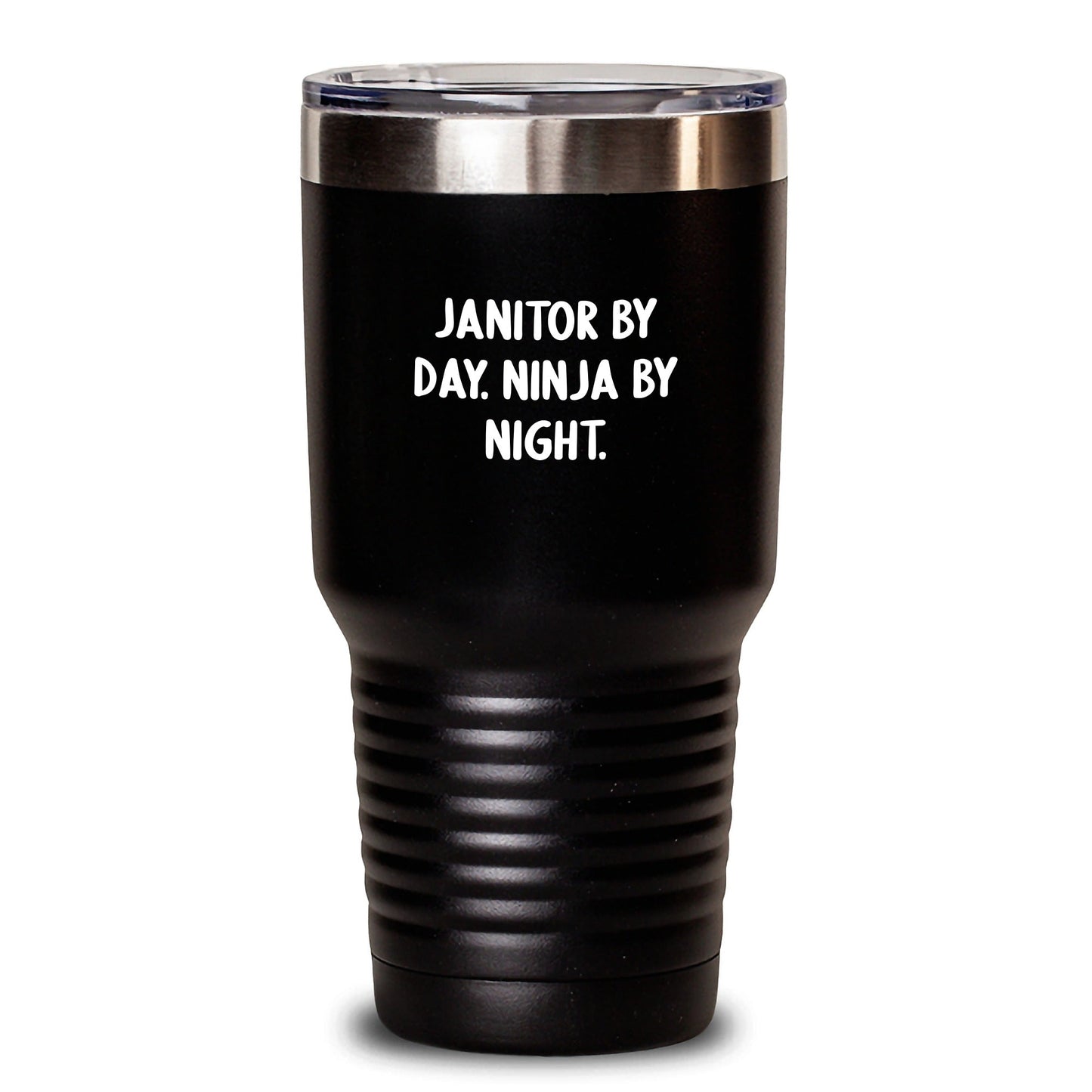 Janitor Gifts from Friends, Funny Janitor By Day. Ninja By Night. Tumbler for Graduation Unique Gifts - The Buy Boom