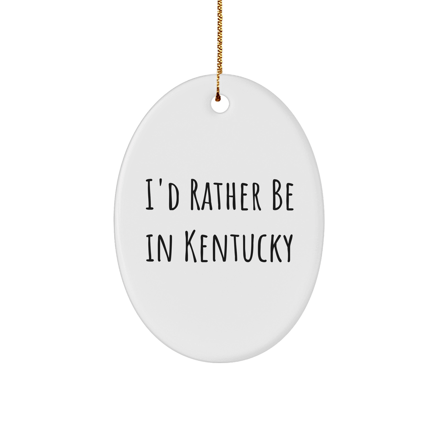 Kentucky Oval Ornament Gifts from 'I'd Rather Be In Kentucky' for Christmas - The Buy Boom