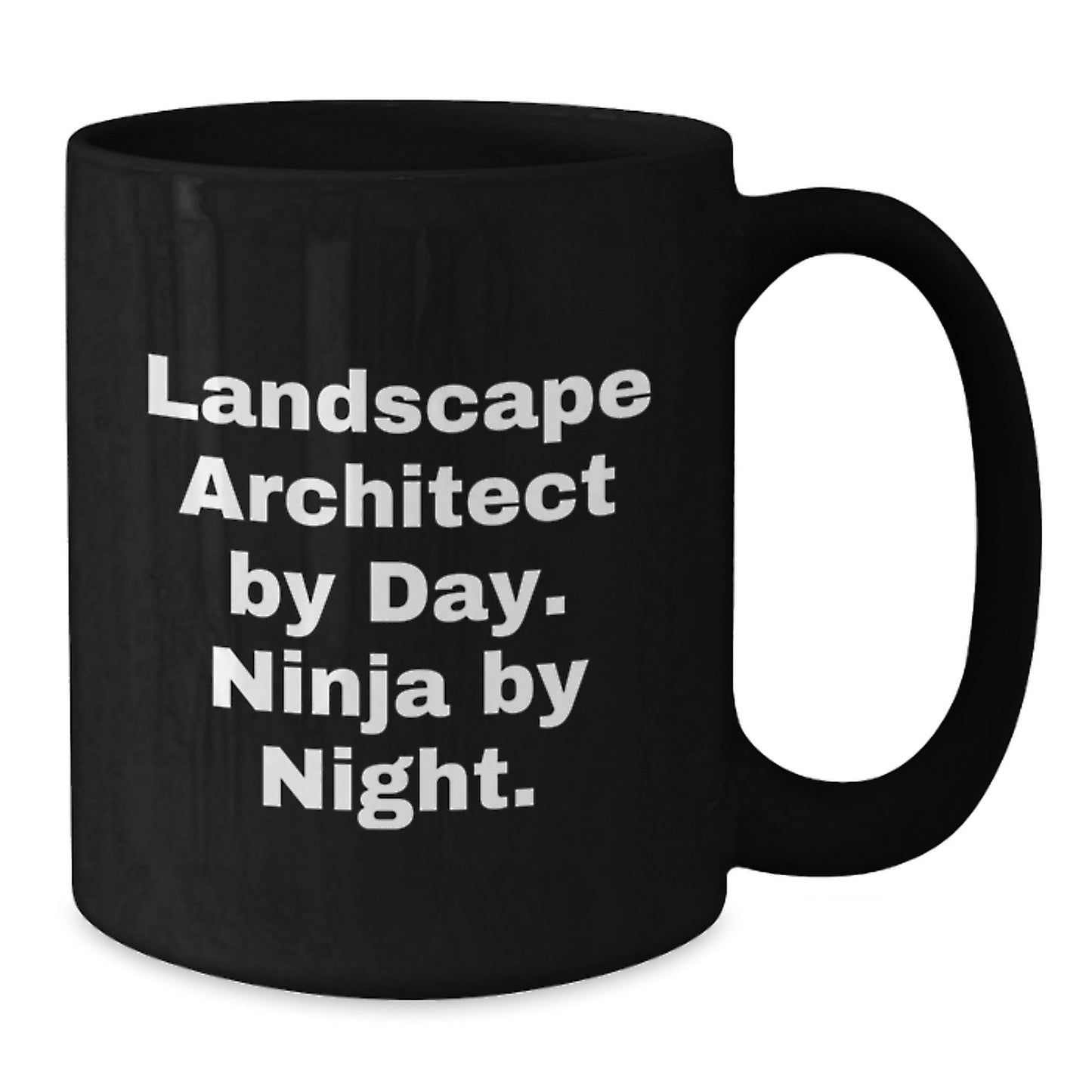 Landscape Architect Funny Gifts, Black Coffee Mug for Graduation, 'Landscape Architect By Day. Ninja By Night.' Quote, Gifts from Friends, for Landscape Architects - The Buy Boom