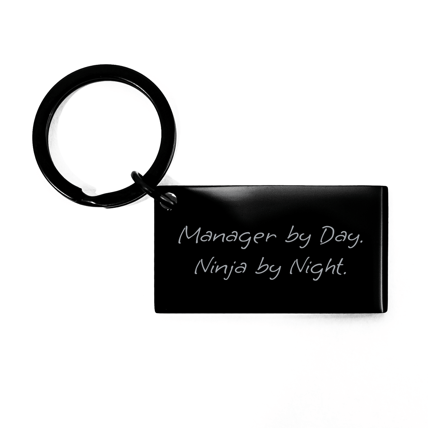 Manager Gifts, Dad Keychain, Funny Quote, 'Manager By Day. Ninja By Night.' - Gifts from Family, Perfect for Father's Day - The Buy Boom
