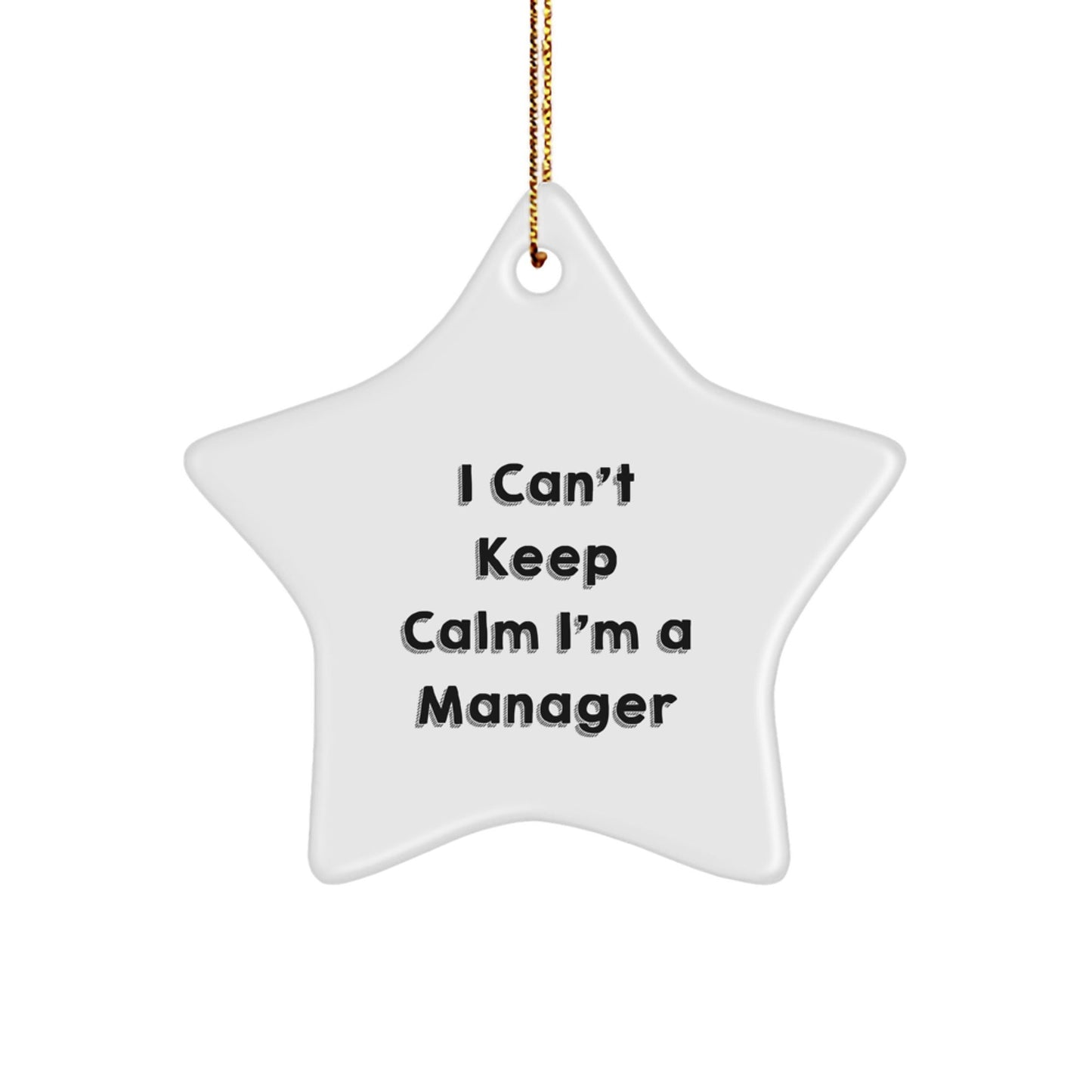 Manager Star Ornament Funny Quote Gifts from Friends to Men Women Coworkers - The Buy Boom