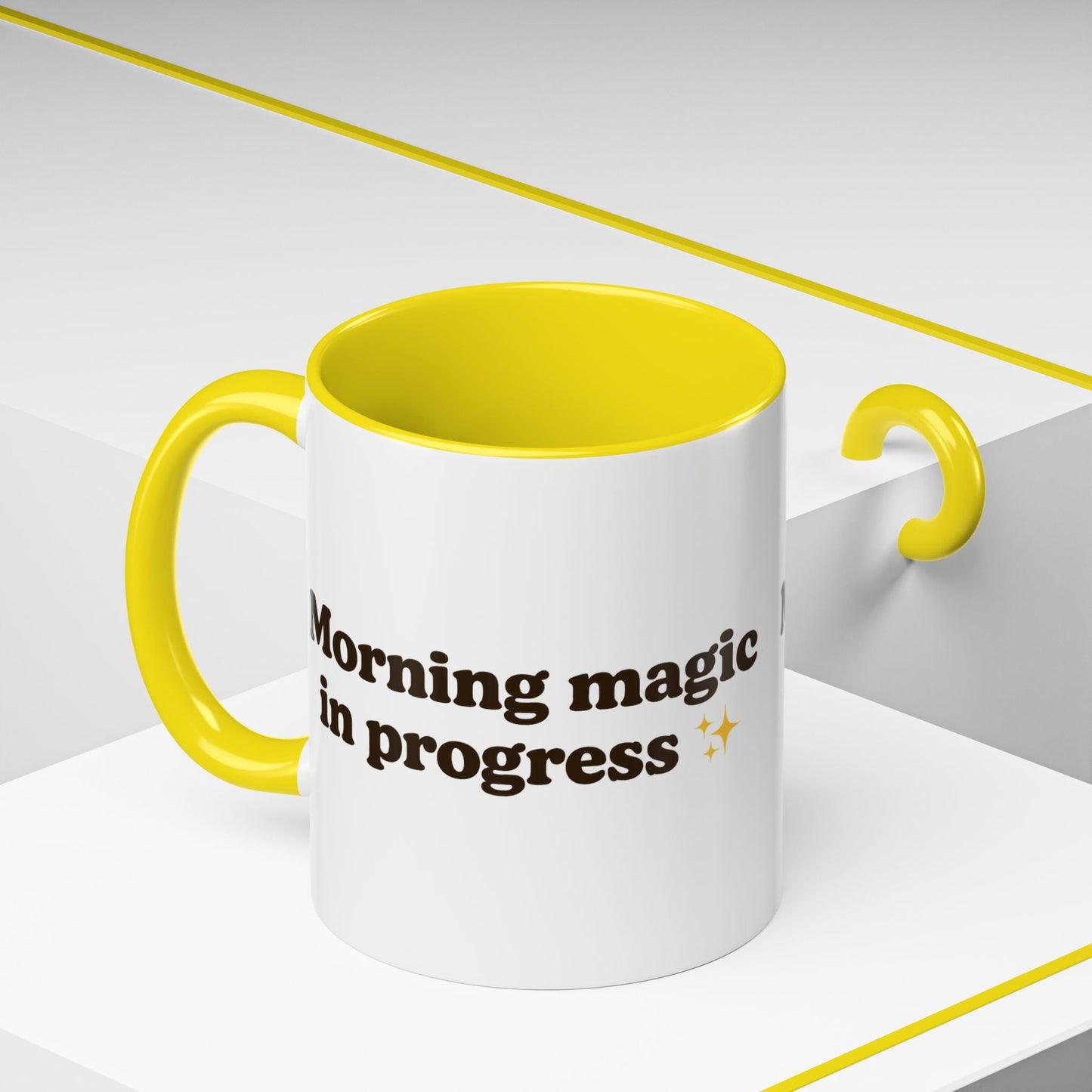 Morning Magic in Progress Coffee Mug – 11oz & 15oz Gift for Coffee Lovers - The Buy Boom