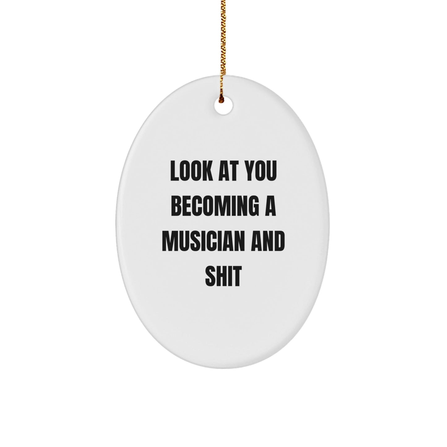 Musician Oval Ornament Funny Gift for Music Lovers Gifts from Mom to Musician Friends - The Buy Boom
