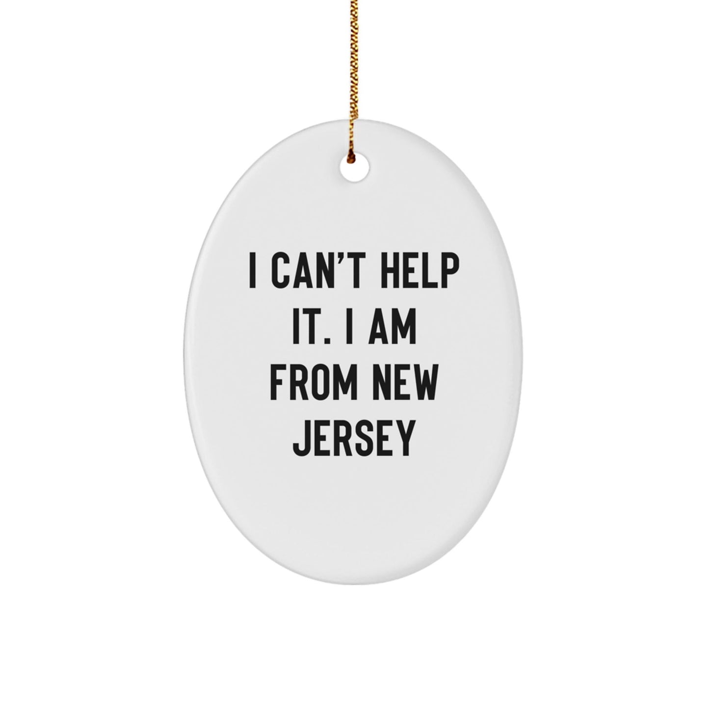 New Jersey Oval Ornament Gifts from Men to Women for Christmas Fun - The Buy Boom