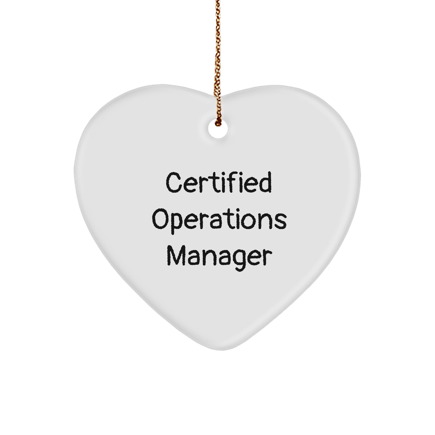 Operations Manager Gifts, Funny Quote, Heart Ornament, Christmas, Gifts from Friends, Gifts for Operations Manager - The Buy Boom