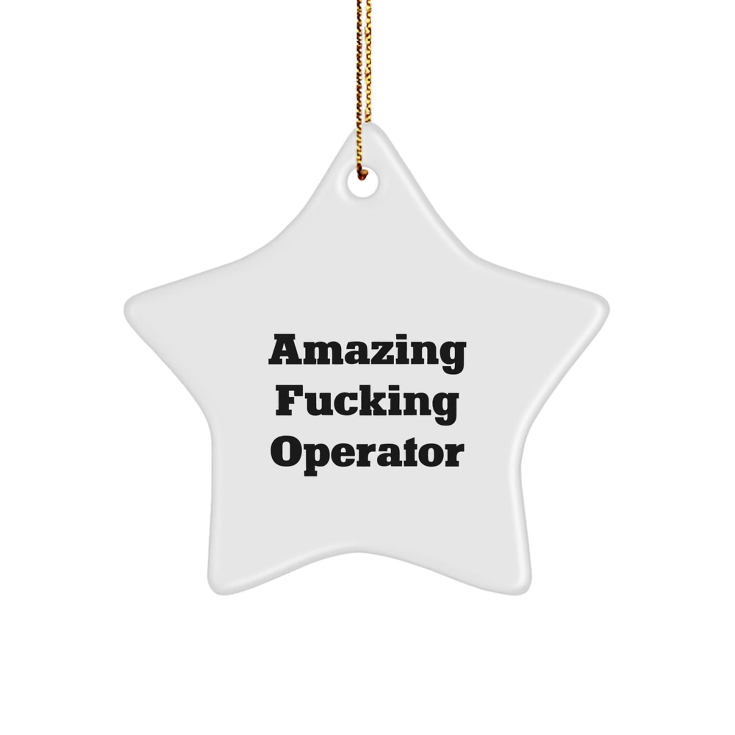 Operator Star Ornament Gifts for Men from Friends - Funny Christmas Unique Decoration - The Buy Boom