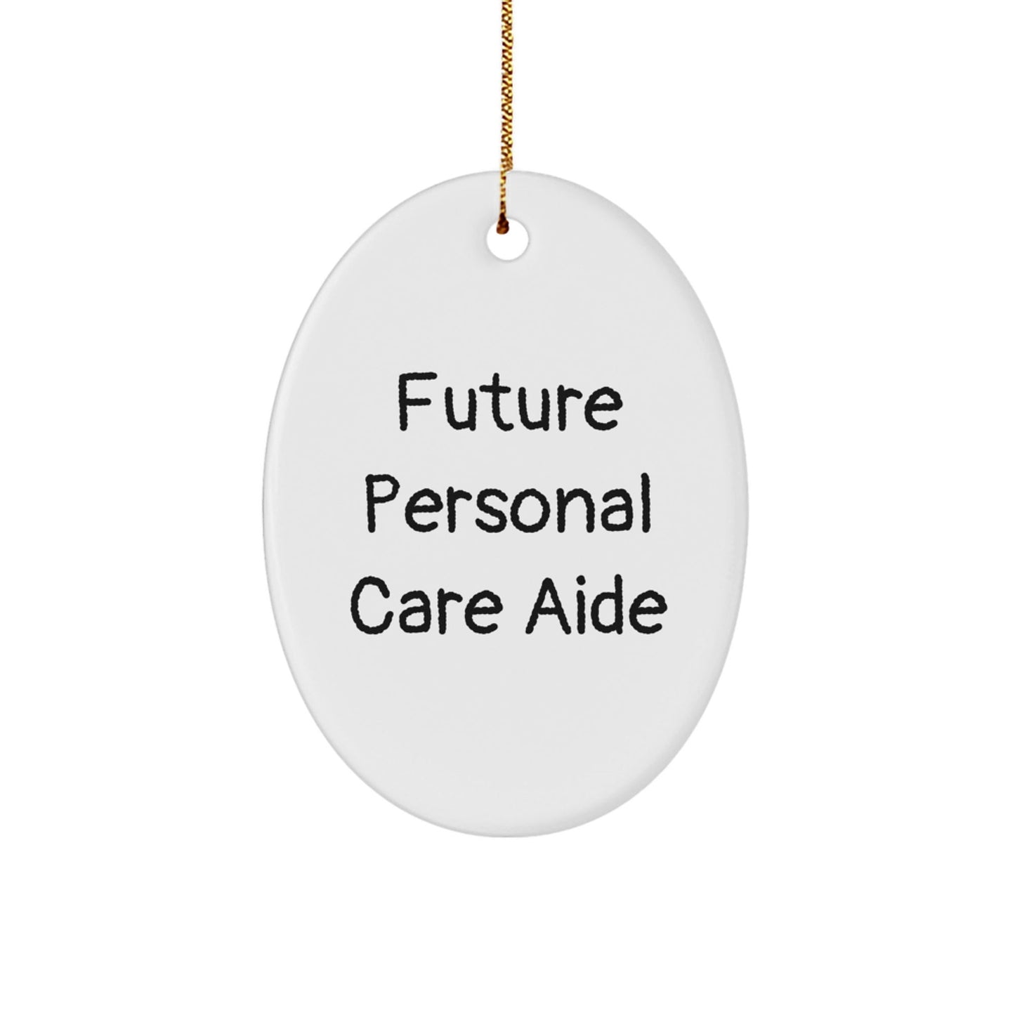 Personal Care Aide Gifts, Funny Quote Oval Ornament, Gifts from Friends for Personal Care Aide, Durable MDF with High - Gloss Finish, Christmas Unique Gifts - The Buy Boom