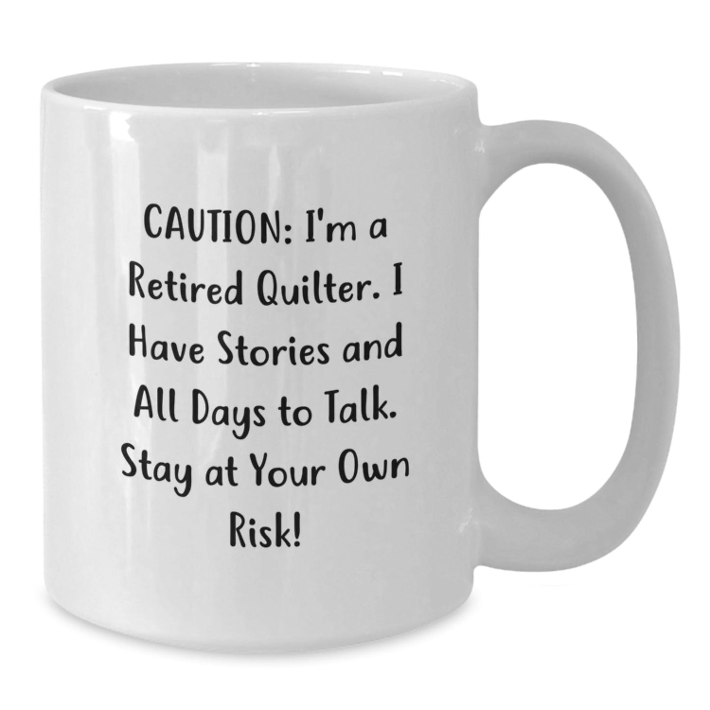 Quilter's Delight, Funny Quote Gifts from Friends, White Coffee Mug for Quilter, Graduation Unique Gifts - The Buy Boom