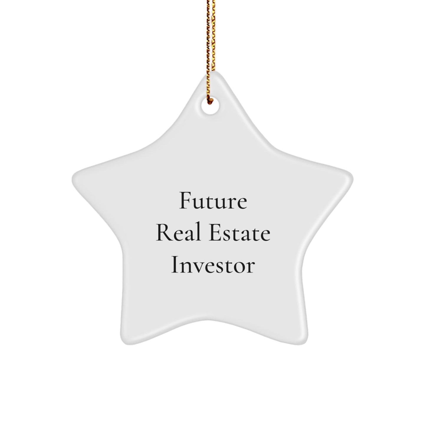Real Estate Investor Christmas Unique Gifts, Funny Quote, Gifts from Family to Future Real Estate Investor, Star Ornament for Real Estate Investor Men - The Buy Boom