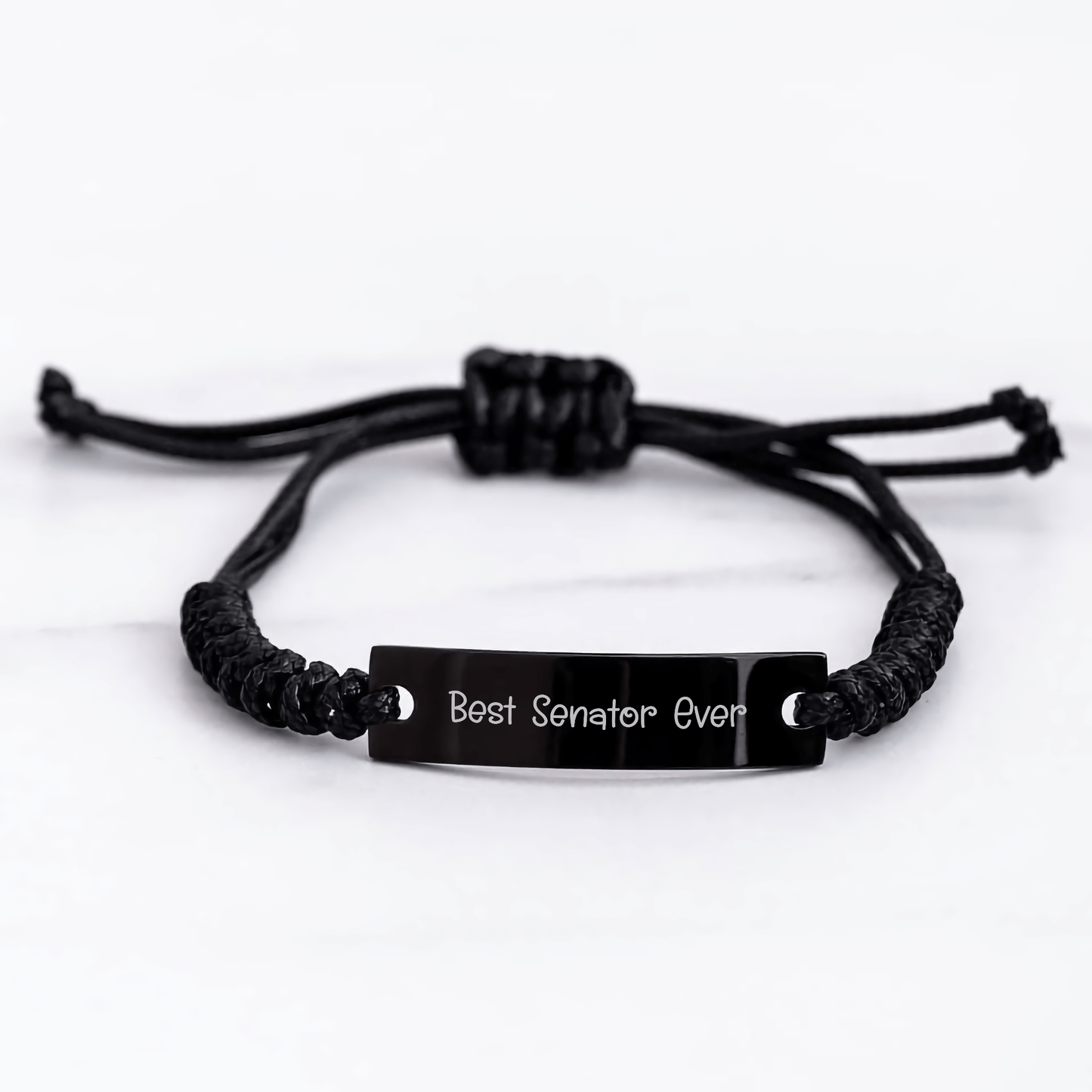 Senator Gifts, Best Senator Ever Quote, Adjustable Rope Bracelet, Father's Day Unique Gifts from Family, For Senator - The Buy Boom