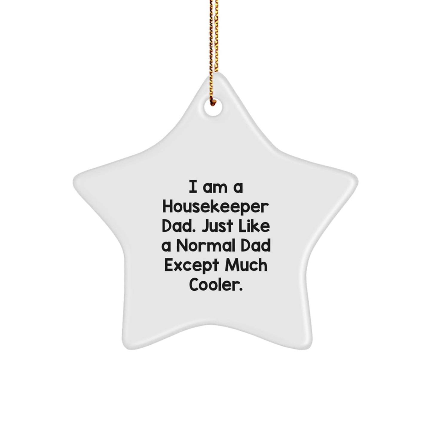 Unique Christmas Unique Gifts from Dad to Housekeeper - Funny Star Ornament for Housekeeper Gifts - The Buy Boom