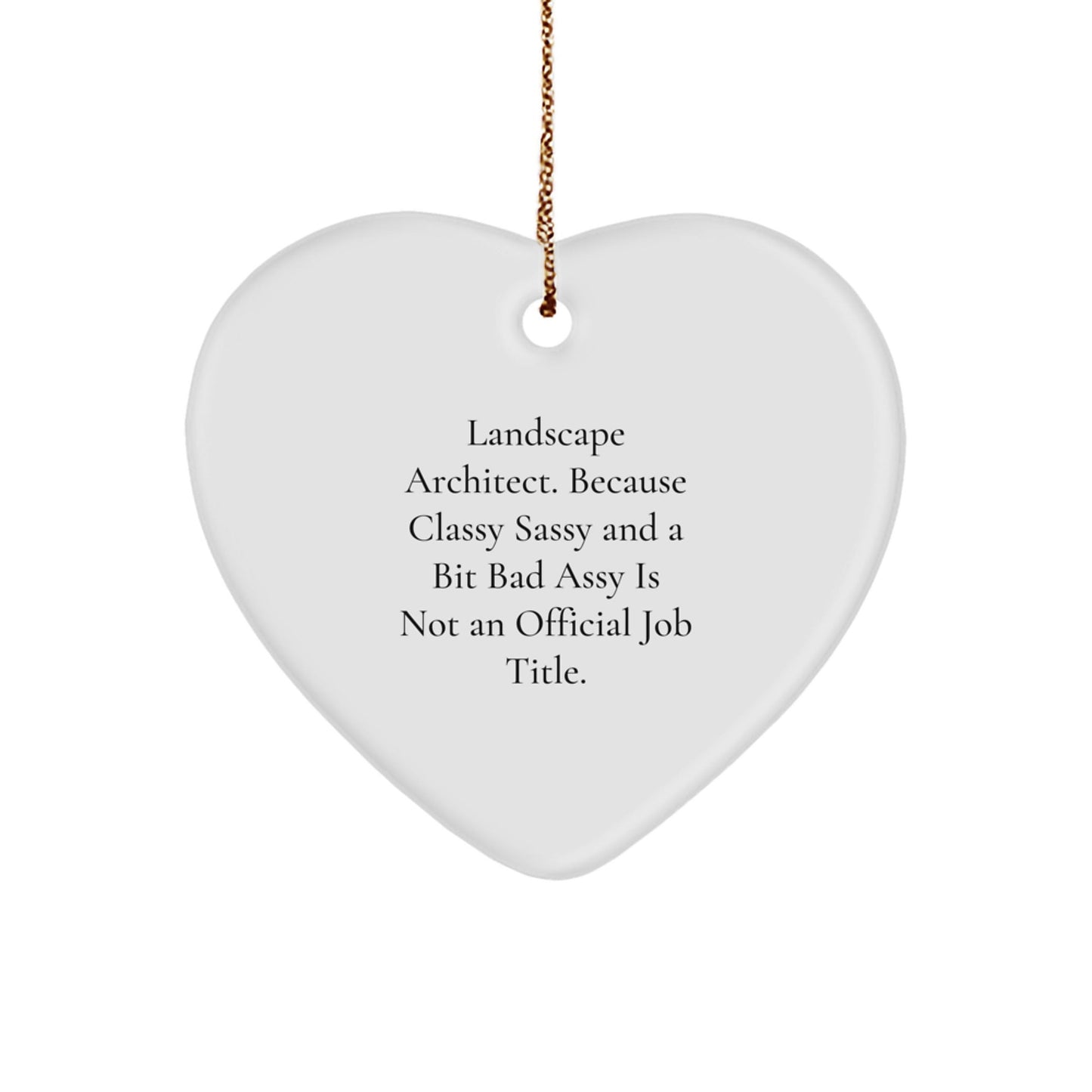 Unique Gifts for Landscape Architect, Funny Heart Ornament, Christmas Decoration, Gifts from Friends, Friends Gifts for Landscape Architect - The Buy Boom