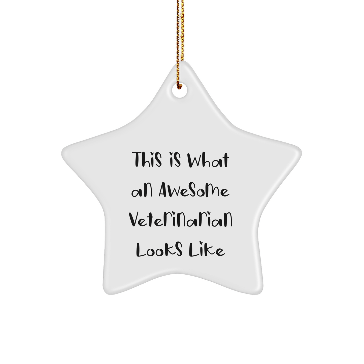 Veterinarian Gifts, Funny Star Ornament for Veterinarian, Gifts from Family to Veterinarian Friends, Inspirational Quote for Christmas Tree - The Buy Boom