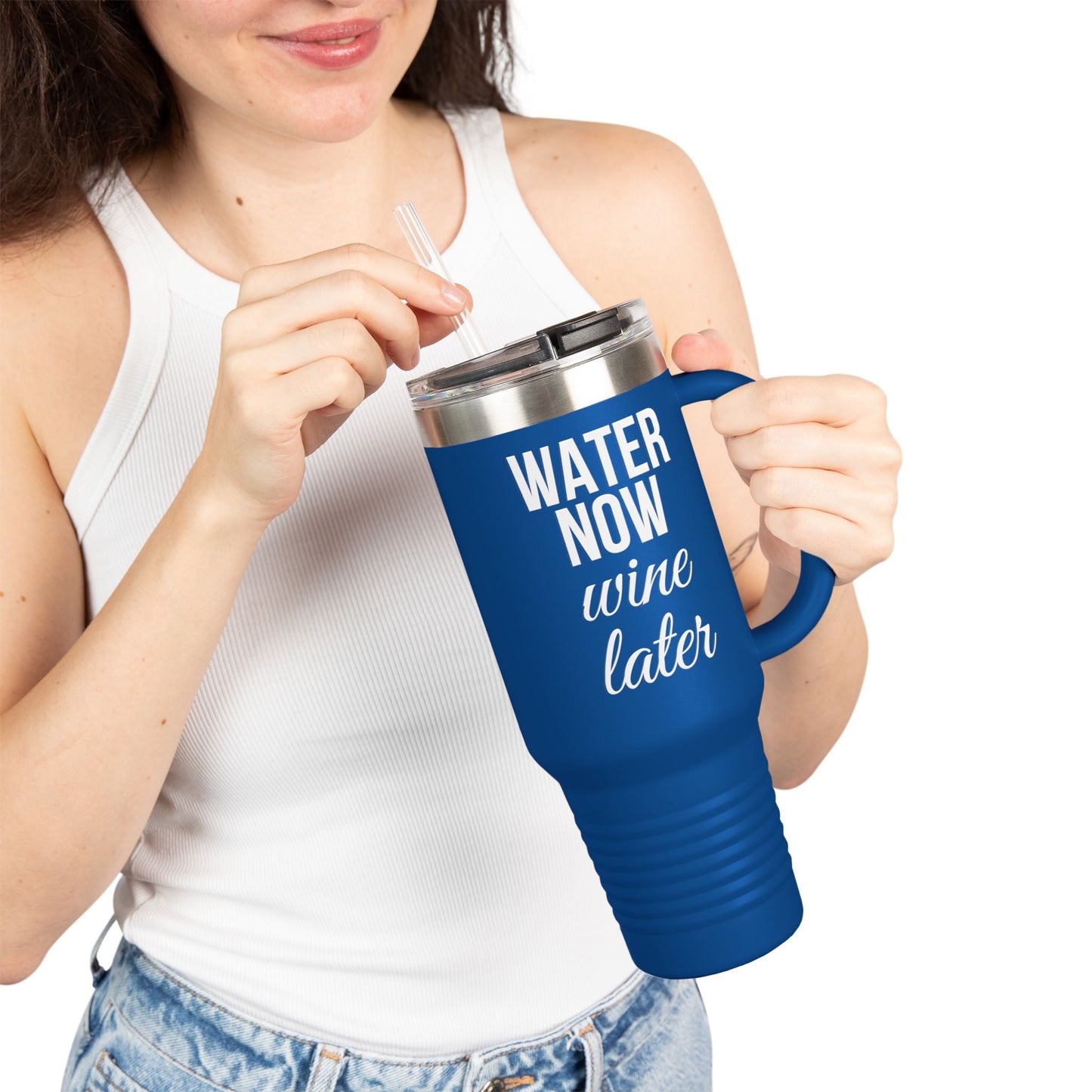 Water Now, Wine Later – 40oz Bold Color Tumblers for Every Mood - The Buy Boom