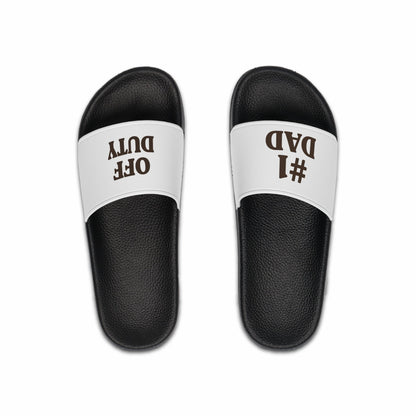 #1 DAD Off Duty Men's Slide Sandals Dark Brown - The Buy Boom