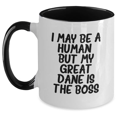 Great Dane Dog Lover's Funny Quote Two Tone Mugs Gifts from Friends to Family, Birthday Unique Gifts - Main