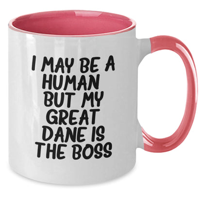 Great Dane Dog Lover's Funny Quote Two Tone Mugs Gifts from Friends to Family, Birthday Unique Gifts - Additional