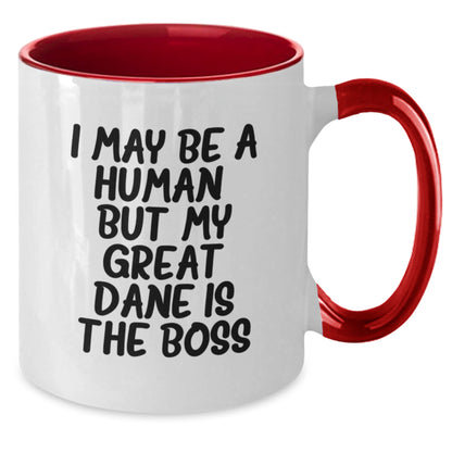 Great Dane Dog Lover's Funny Quote Two Tone Mugs Gifts from Friends to Family, Birthday Unique Gifts - Additional