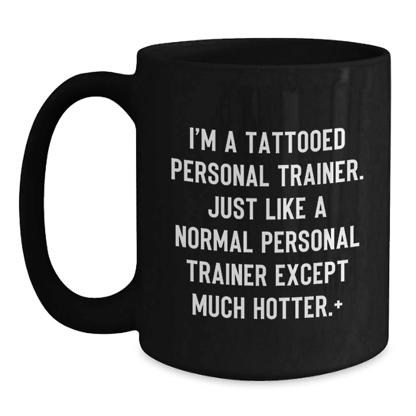 Funny Personal Trainer Mugs, Gifts from Friends for Personal Trainer Men, Unique Black Coffee Mug for Christmas - Main