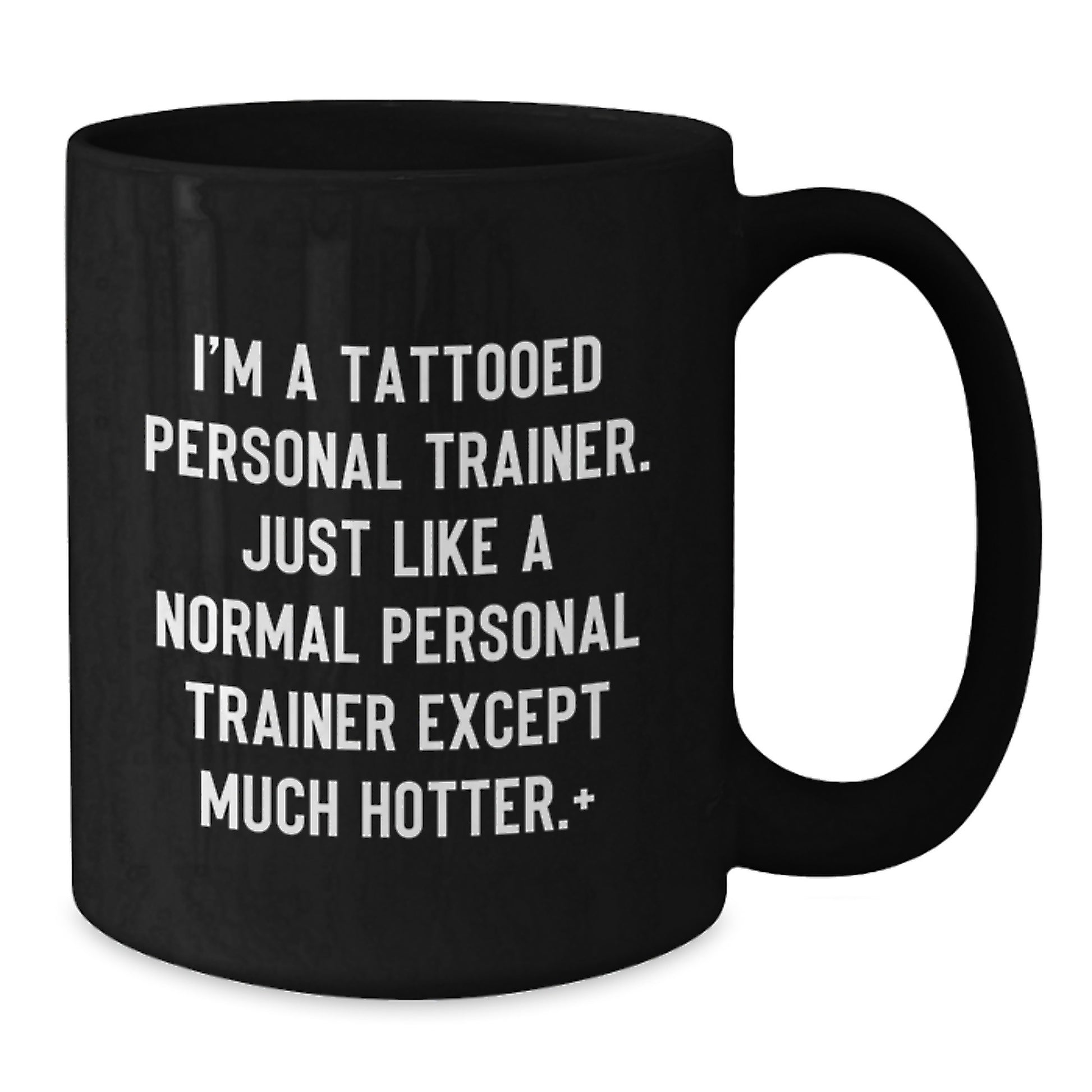 Funny Personal Trainer Mugs, Gifts from Friends for Personal Trainer Men, Unique Black Coffee Mug for Christmas - Additional