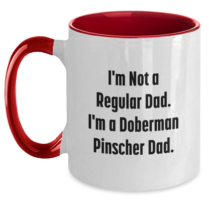 A Funny Doberman Pinscher Dad Gifts from Men to Family - Doberman Pinscher Dog Lover Christmas Unique Mug - The Buy Boom