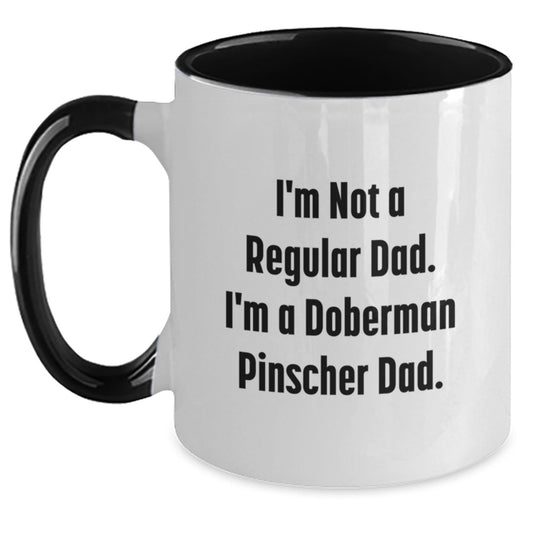 A Funny Doberman Pinscher Dad Gifts from Men to Family - Doberman Pinscher Dog Lover Christmas Unique Mug - The Buy Boom