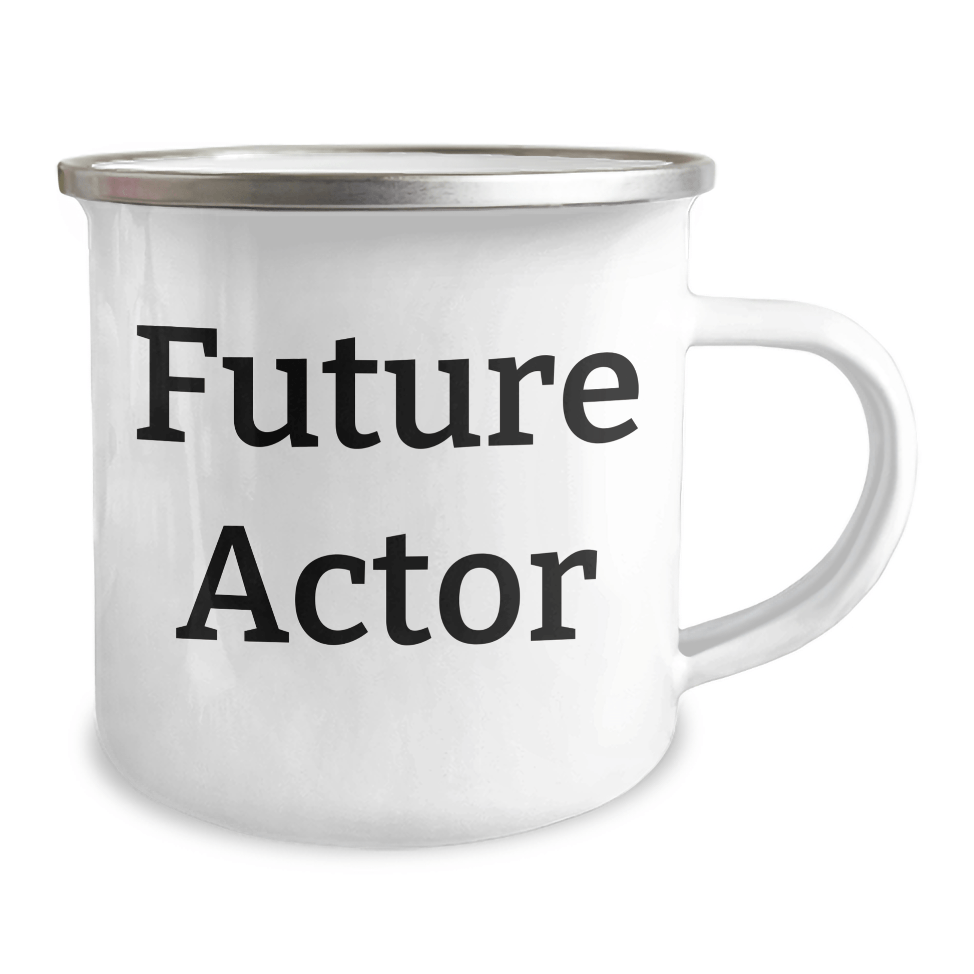 Actor's Inspirational Quote Funny Gifts from Friends for Future Actor Graduation Unique Camping Mugs, 12 oz Stainless Steel with Enamel Finish - The Buy Boom