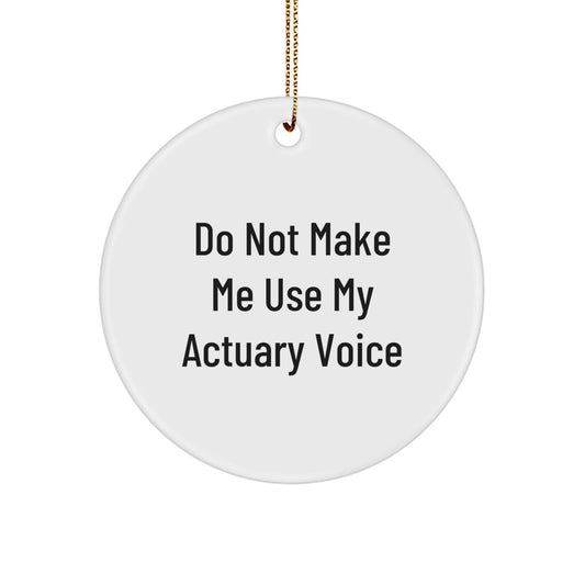 Actuary Humor Circle Ornament, Funny Quote, Gifts from Friends and Family for Actuary, Christmas Unique Gifts - The Buy Boom