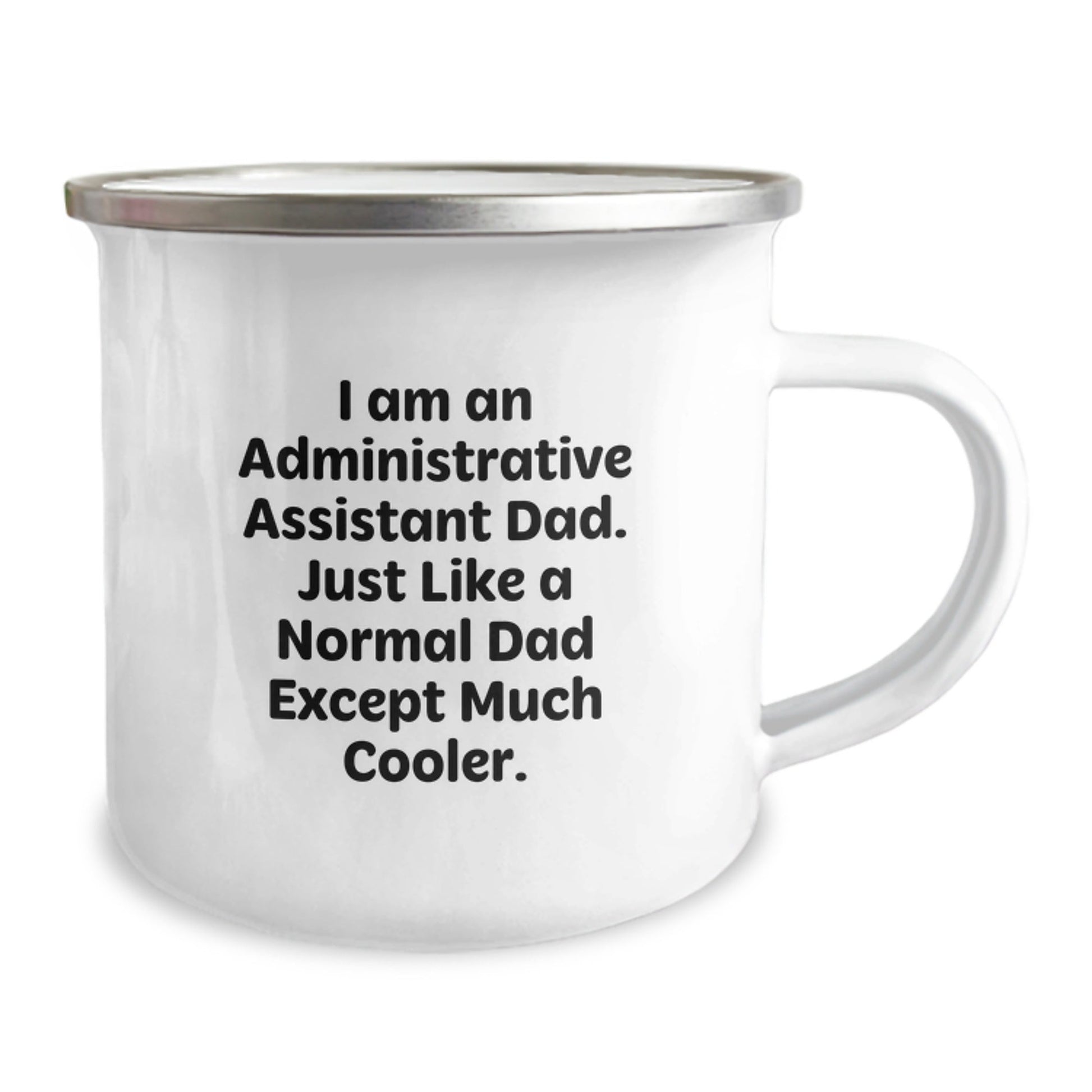 Administrative Assistant Dad Camping Mug, Funny Quote, Christmas Unique Gifts for Office Workers from Men - The Buy Boom