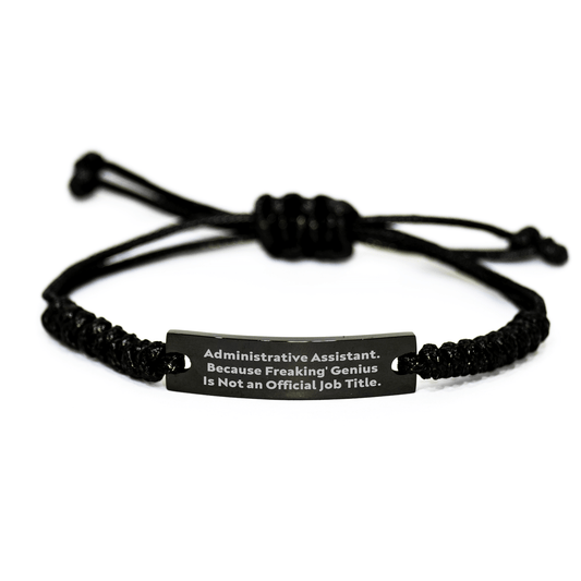 Administrative Assistant Gifts, Funny Quote Rope Bracelet, Gifts from Friends to Administrative Assistant, Graduation Unique Gifts for Her - The Buy Boom