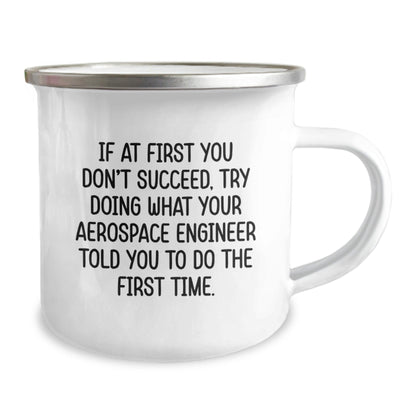 Aerospace Engineer Camping Mug, Funny Quote for Christmas Unique Gifts from Friends or Family to Aerospace Engineer Men or Women - The Buy Boom