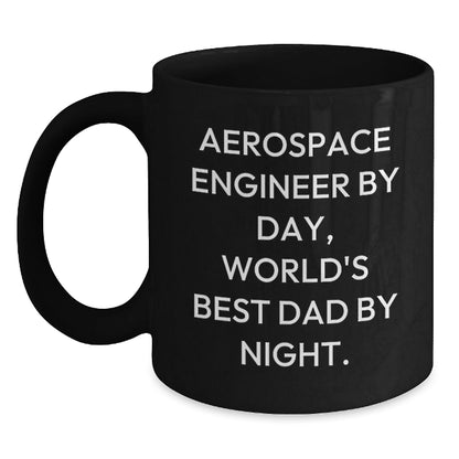 Aerospace Engineer Gifts, Funny Quote, Black Coffee Mug for Graduation from Men to Friends - The Buy Boom