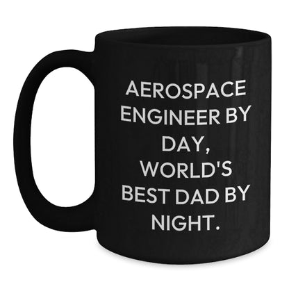 Aerospace Engineer Gifts, Funny Quote, Black Coffee Mug for Graduation from Men to Friends - The Buy Boom