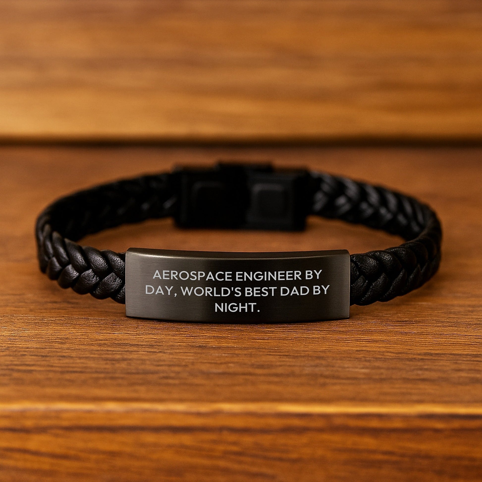Aerospace Engineer Gifts, Funny Quote, Interlaced Leather Bracelet for Graduation, Gifts from Dad to Aerospace Engineer - The Buy Boom