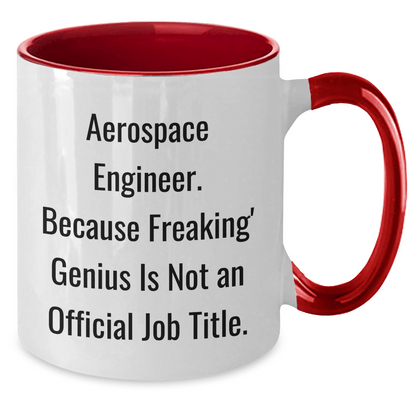 Aerospace Engineer Gifts Funny Quotes Ceramic Two Tone Coffee Mug for Men or Women from Friends, Coworkers, or Family - The Buy Boom