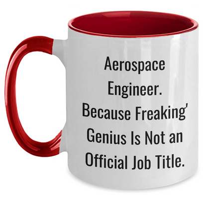 Aerospace Engineer Gifts Funny Quotes Ceramic Two Tone Coffee Mug for Men or Women from Friends, Coworkers, or Family - The Buy Boom