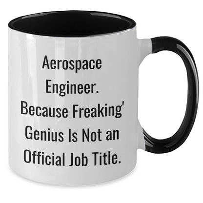 Aerospace Engineer Gifts Funny Quotes Ceramic Two Tone Coffee Mug for Men or Women from Friends, Coworkers, or Family - The Buy Boom