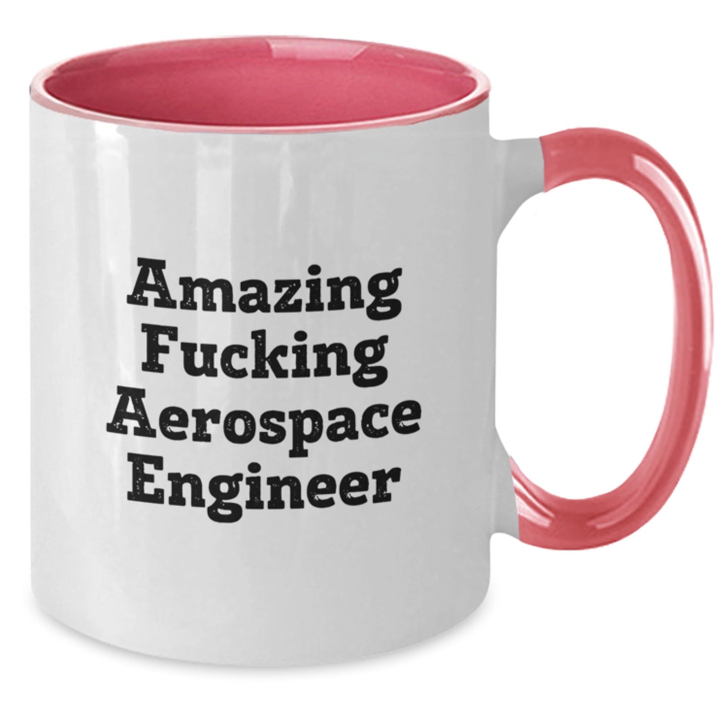 Aerospace Engineer Gifts, Funny Two Tone Coffee Mug, Birthday Unique Presents from Friends to Men, Amazing F - king Quote - The Buy Boom