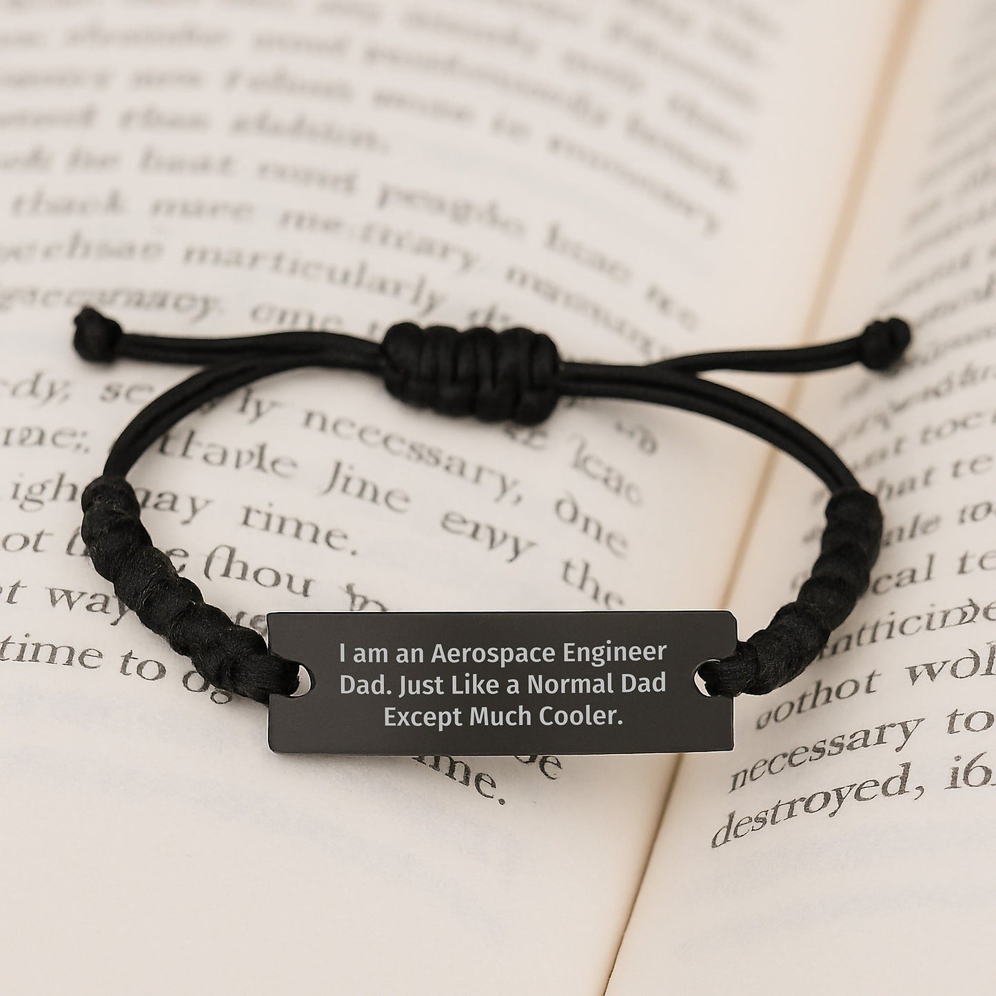 Aerospace Engineer Rope Bracelet Gifts for Men from Dad - Funny Quote 'I Am An Aerospace Engineer Dad' - The Buy Boom