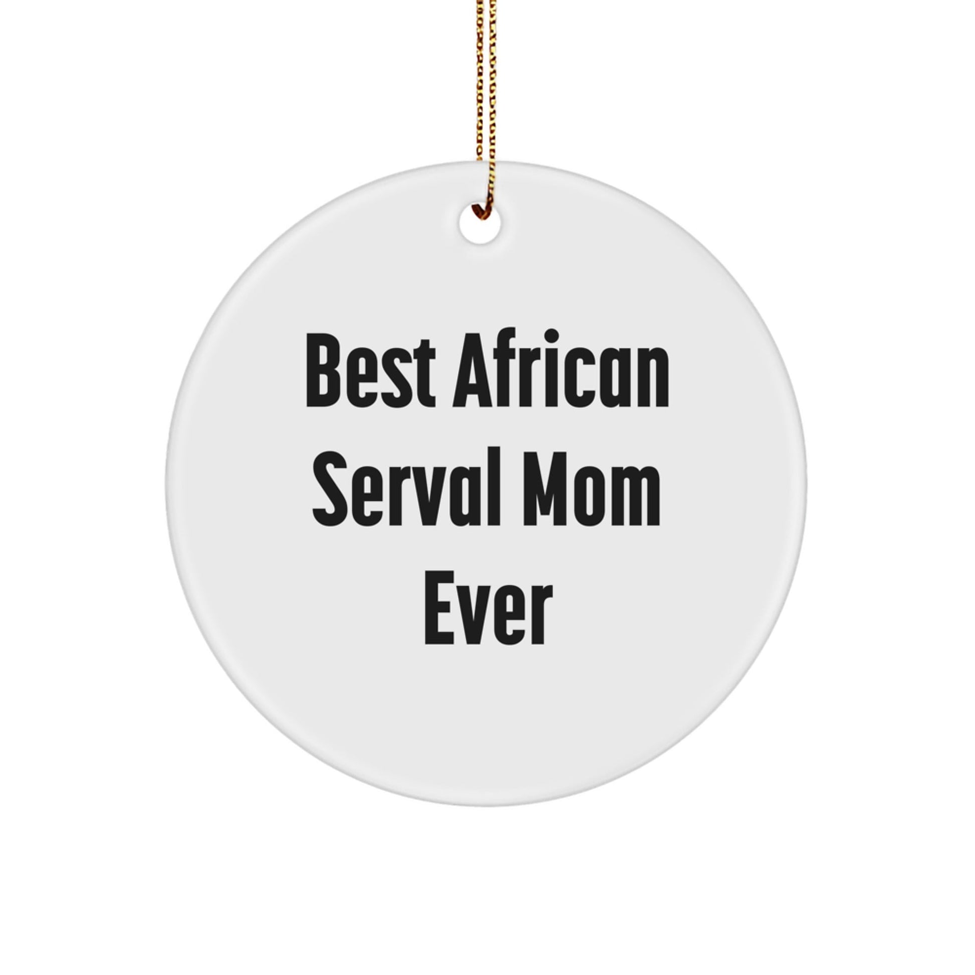 African Serval Cat Gifts, Funny Quote Circle Ornament, Christmas Memorable Present from Friends, Gifts for African Serval Cat Lovers - The Buy Boom