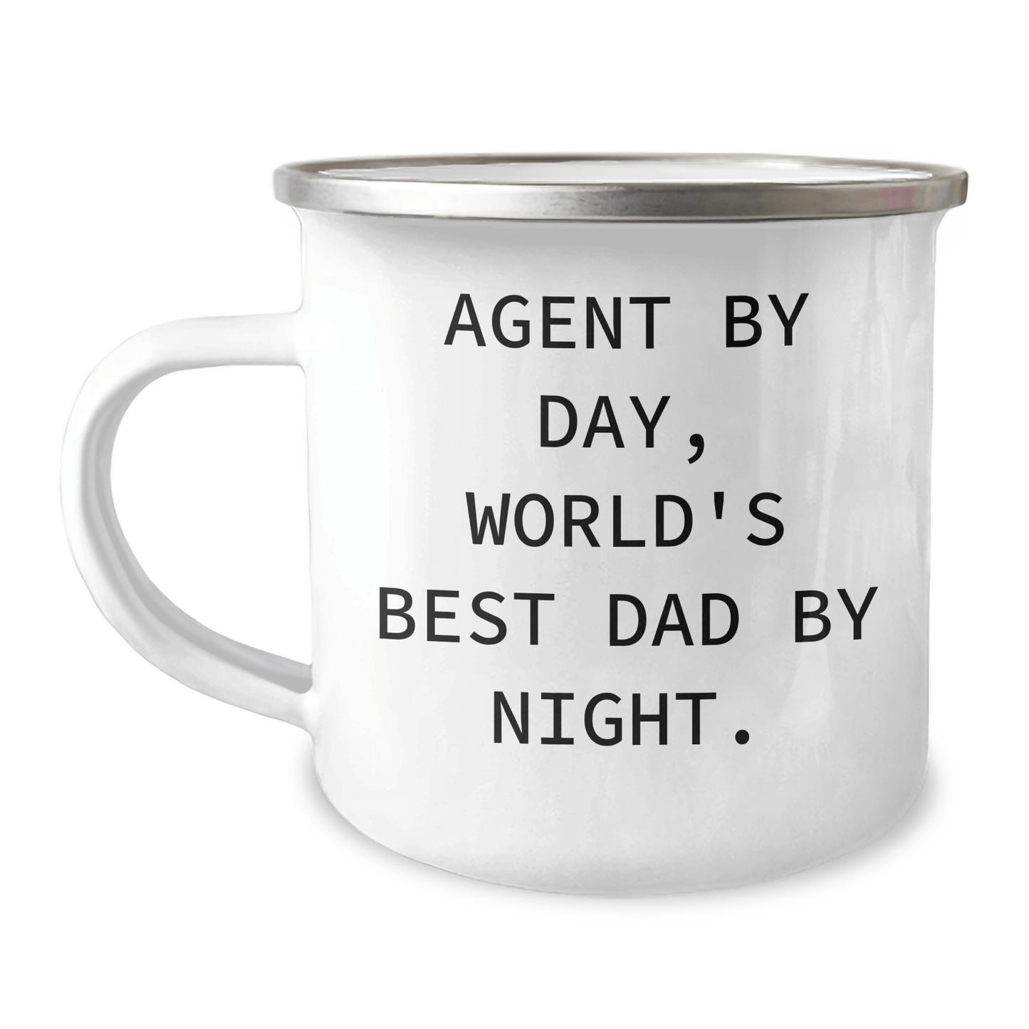 Agent Gifts for Father's Day - Camping Mug - 'Agent By Day, World's Best Dad By Night.' - Gifts from Men to Agent - The Buy Boom