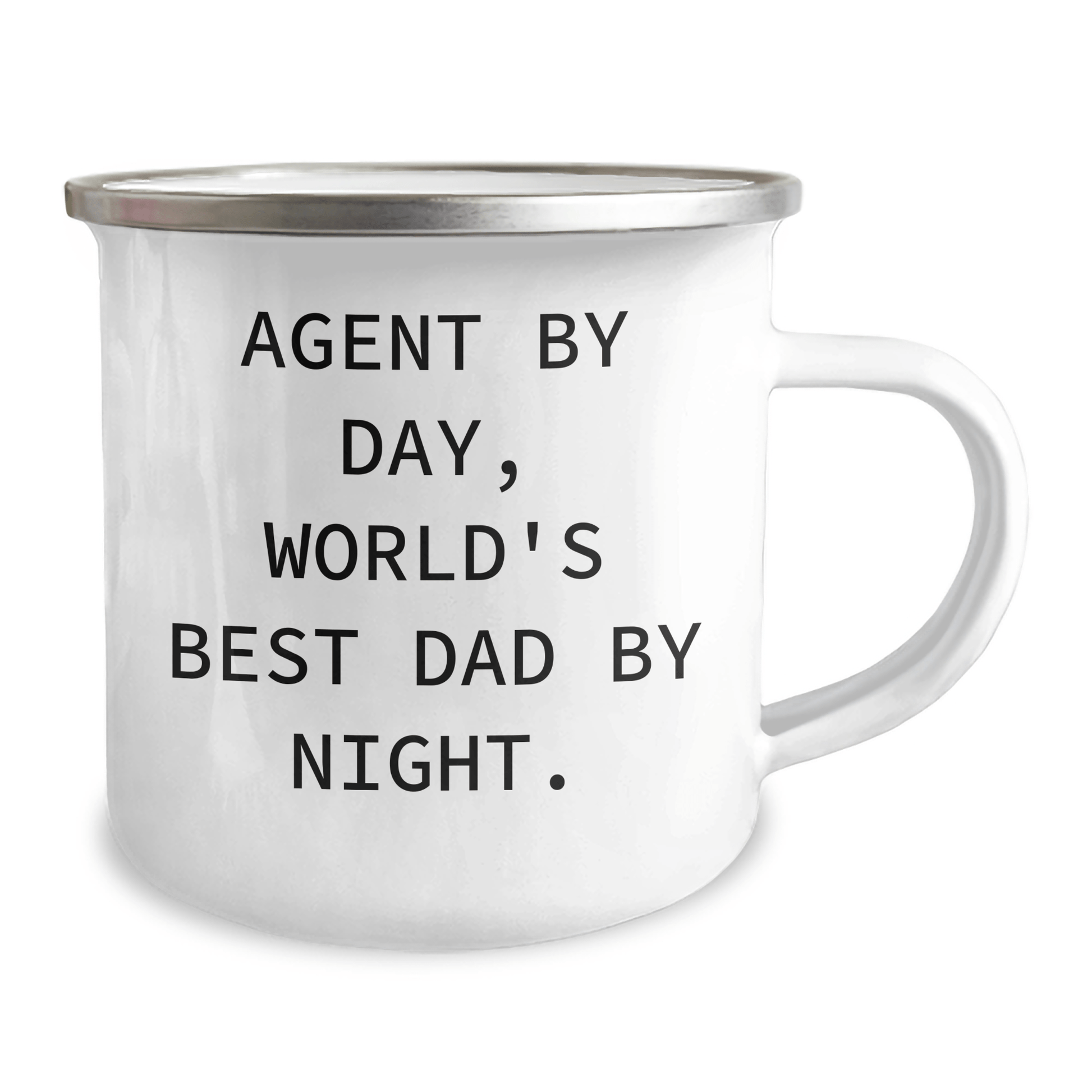 Agent Gifts for Father's Day - Camping Mug - 'Agent By Day, World's Best Dad By Night.' - Gifts from Men to Agent - The Buy Boom