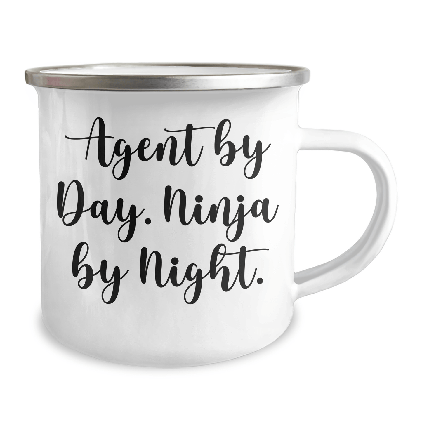 Agent Ninja Camping Mug, Funny Quote by Day, Gift for Men, Father's Day Unique Gifts from Family - The Buy Boom