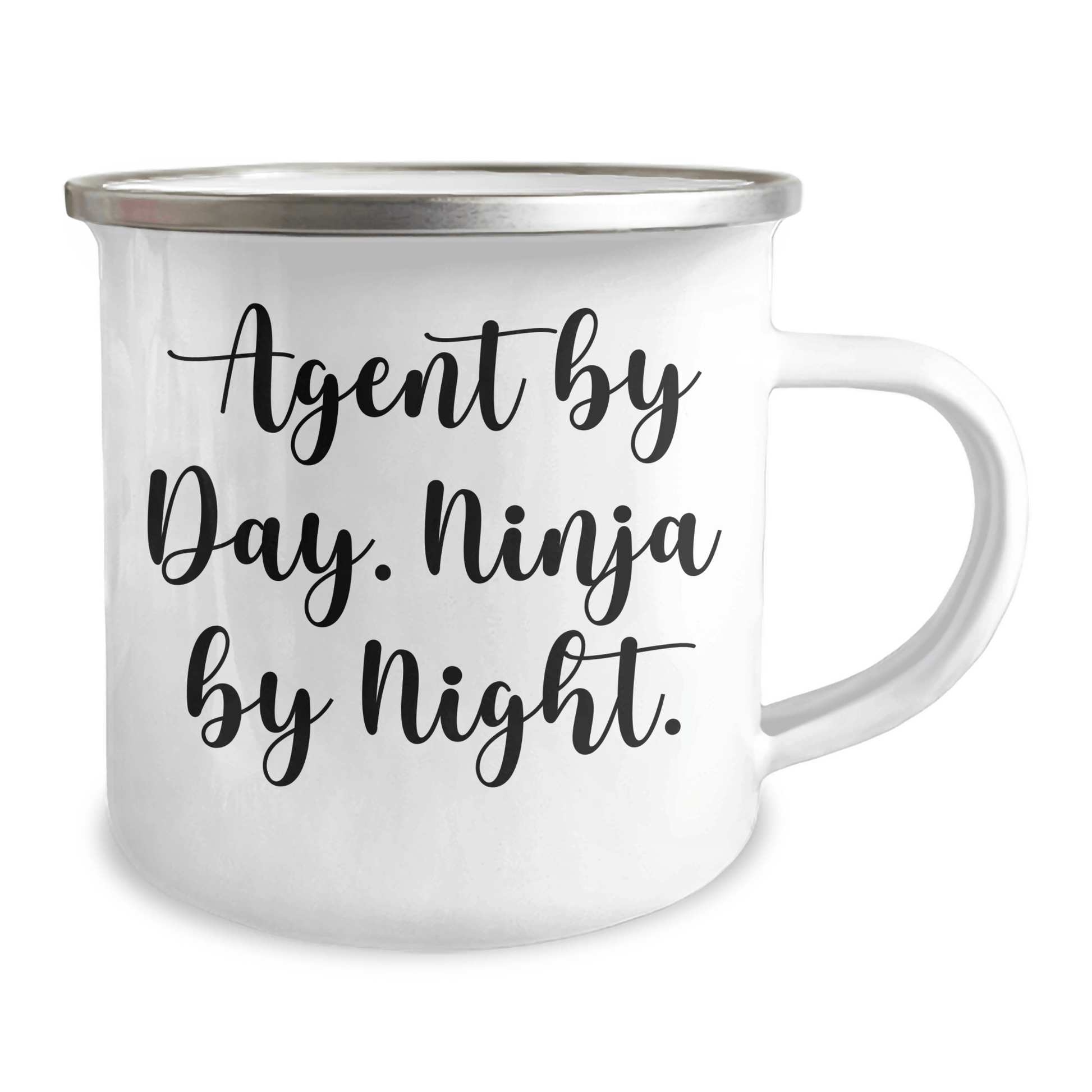 Agent Ninja Camping Mug, Funny Quote by Day, Gift for Men, Father's Day Unique Gifts from Family - The Buy Boom